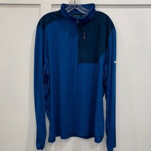 tek gear Royal and Navy Blue Quarter-Zip Pullover
